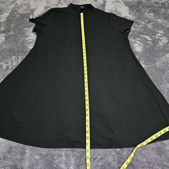 Vibe Sportswear Tshirt Dress Short Sleeve Pullon Black Above Knee Womens 2X - Picture 9 of 11